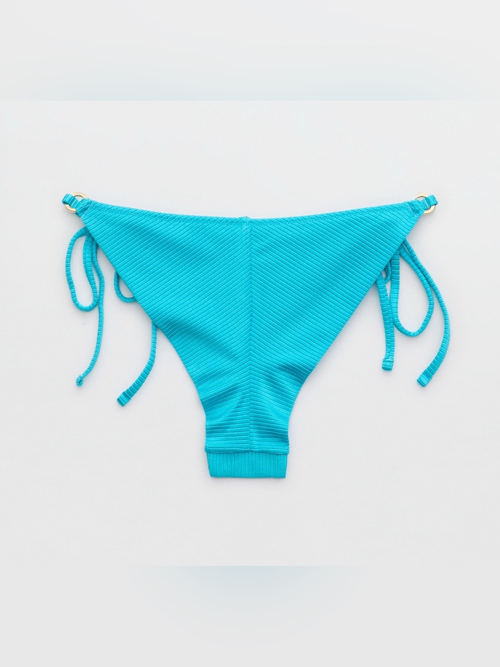 Aerie - Shine Rib Cheekiest Tie Bikini Bottom - Picture 3 of 12
